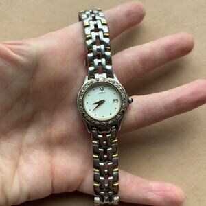 Seiko Women’s Quartz Two-tone Bracelet Watch - diamond accent